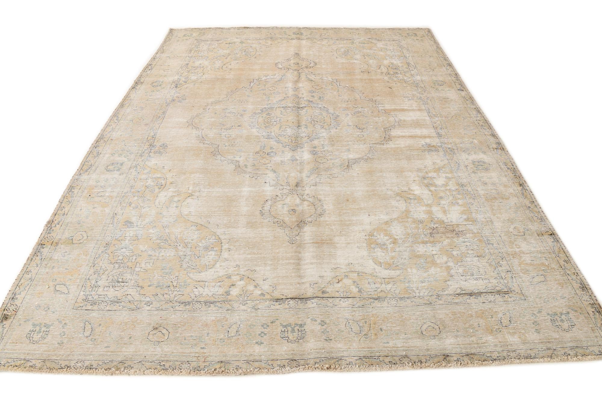 8' 2 x 11' Hand Knotted Ultra Vintage Persian Wool Rug