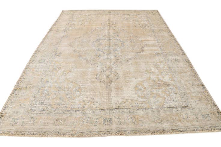 Detail image of 8' 2 x 11' Hand Knotted Ultra Vintage Persian Wool Rug