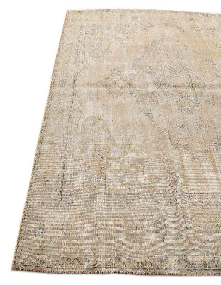 Detail image of 8' 2 x 11'  Hand Knotted Ultra Vintage Persian Wool Rug