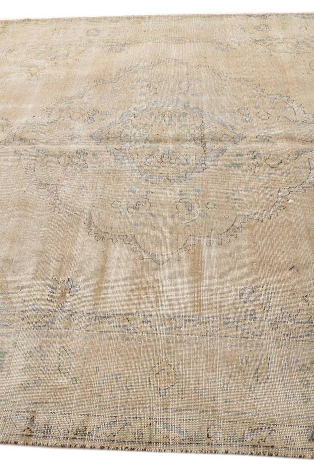 Detail image of 8' 2 x 11' Hand Knotted Ultra Vintage Persian Wool Rug