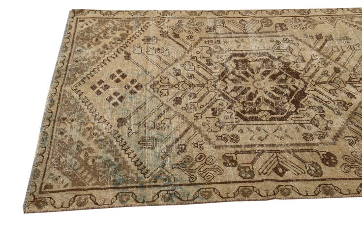 Detail image of 4' x 6' Hand Knotted Ultra Vintage Persian Wool Rug