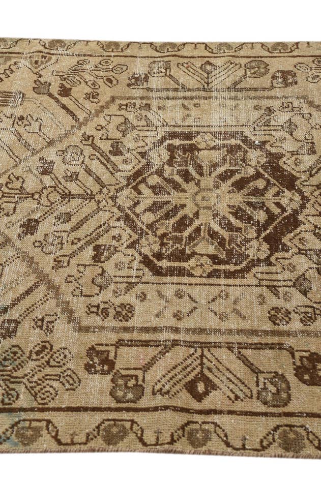 Detail image of 4' x 6' Hand Knotted Ultra Vintage Persian Wool Rug