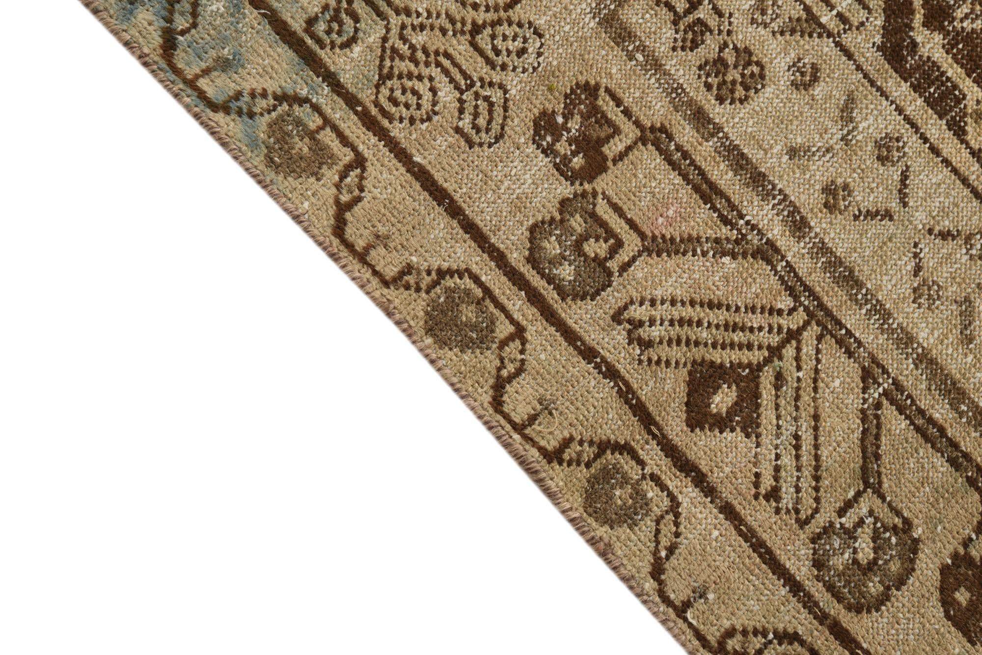 4' x 6' Hand Knotted Ultra Vintage Persian Wool Rug