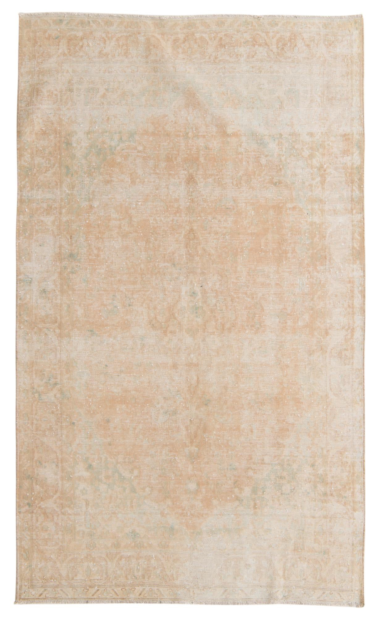 4' 11 x 8' 3 Hand Knotted Ultra Vintage Persian Wool Rug