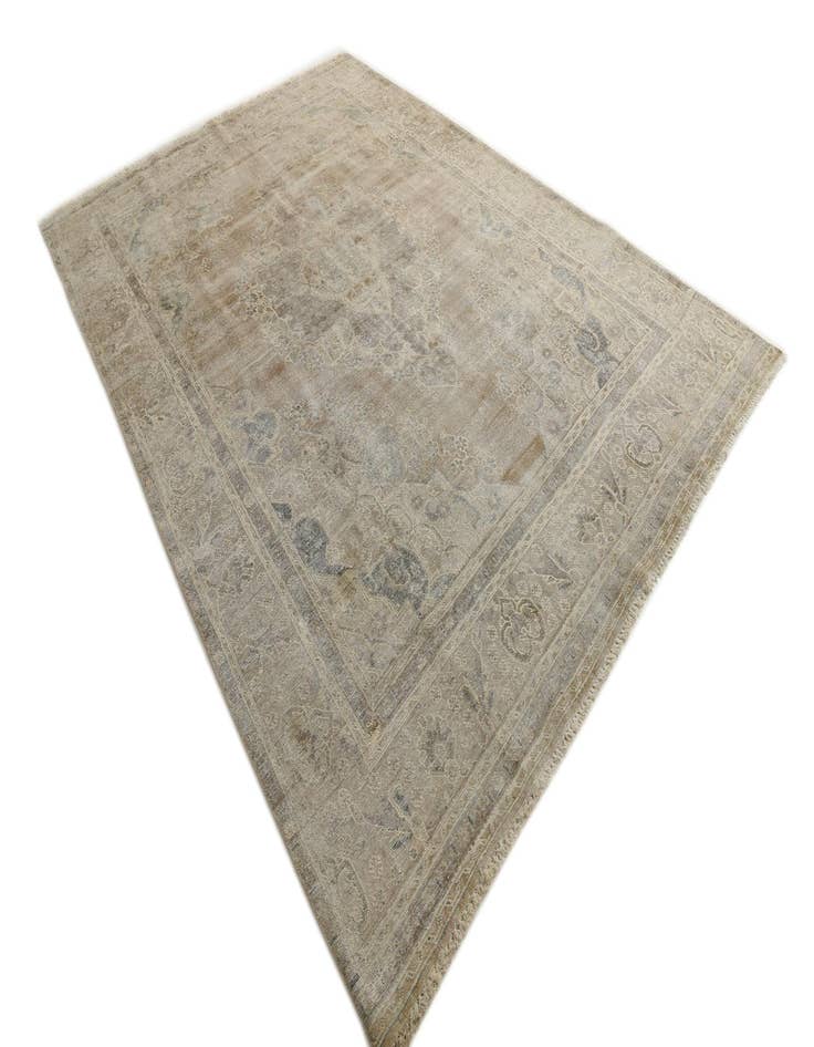 Detail image of 9' 3 x 12' 9  Hand Knotted Ultra Vintage Persian Wool Rug