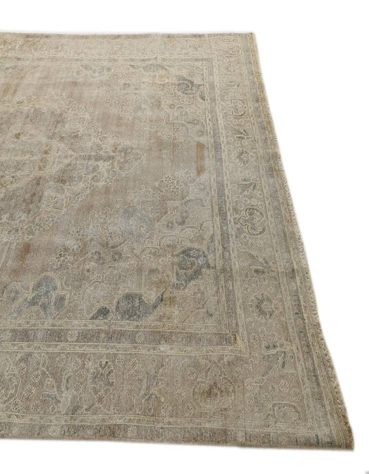 Detail image of 9' 3 x 12' 9  Hand Knotted Ultra Vintage Persian Wool Rug