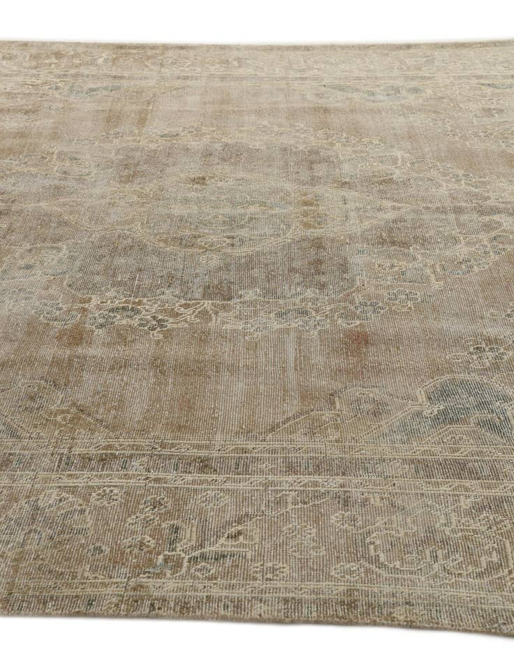 Detail image of 9' 3 x 12' 9  Hand Knotted Ultra Vintage Persian Wool Rug