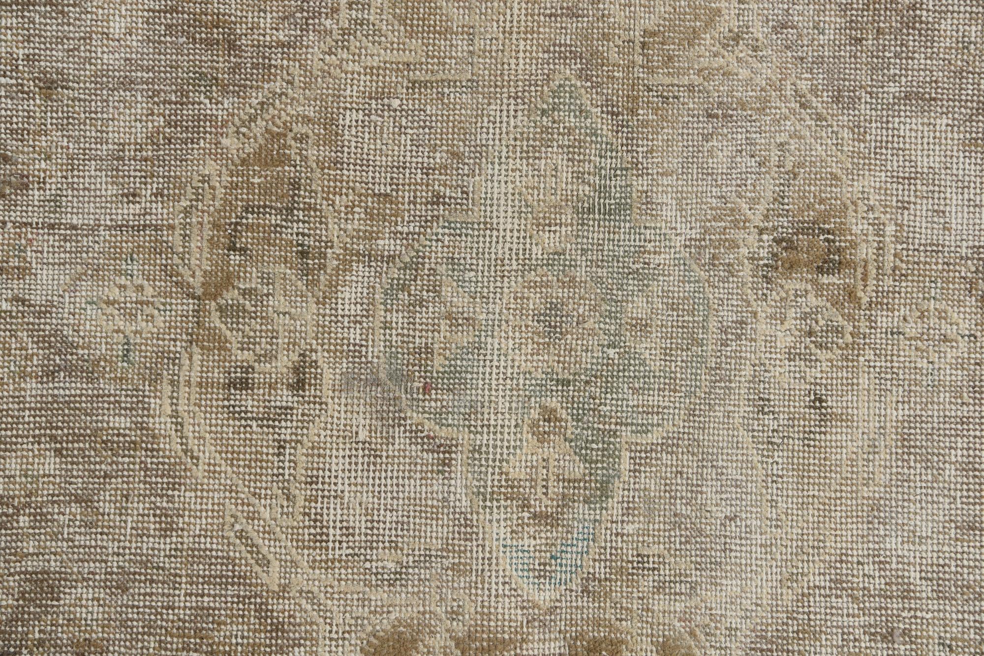 9' 3 x 12' 9 Hand Knotted Ultra Vintage Persian Wool Rug