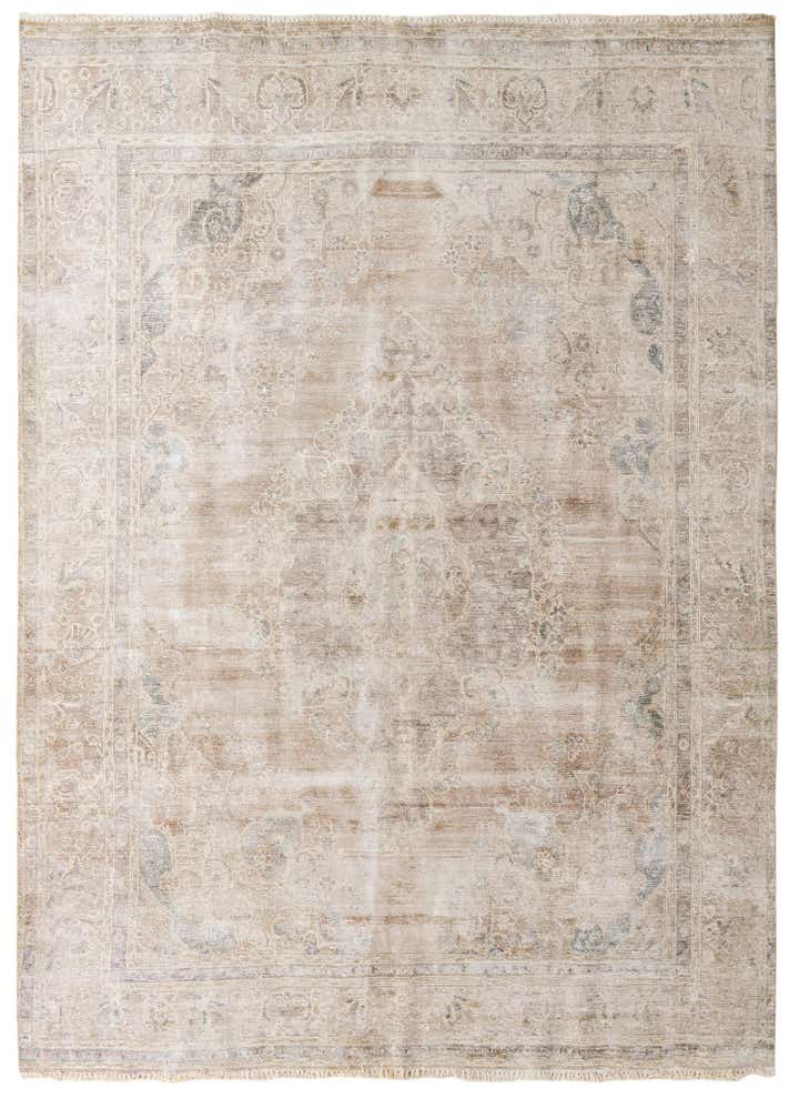 9' 3 x 12' 9 Hand Knotted Ultra Vintage Persian Wool Rug