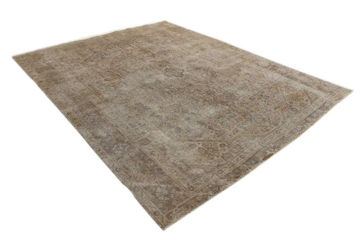 Detail image of 8' 4 x 10' 5 Hand Knotted Ultra Vintage Persian Wool Rug