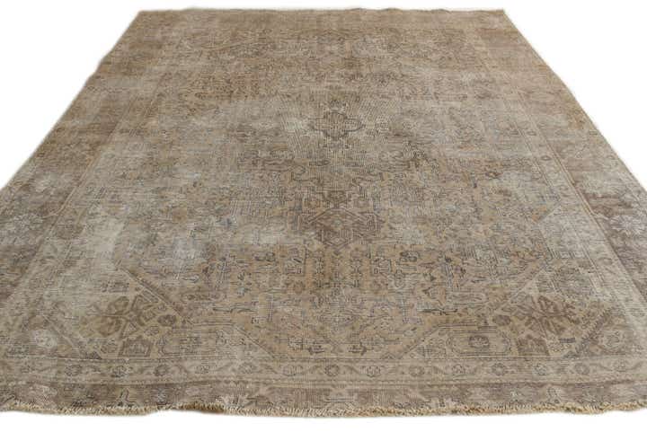 8' 4 x 10' 5 Hand Knotted Ultra Vintage Persian Wool Rug