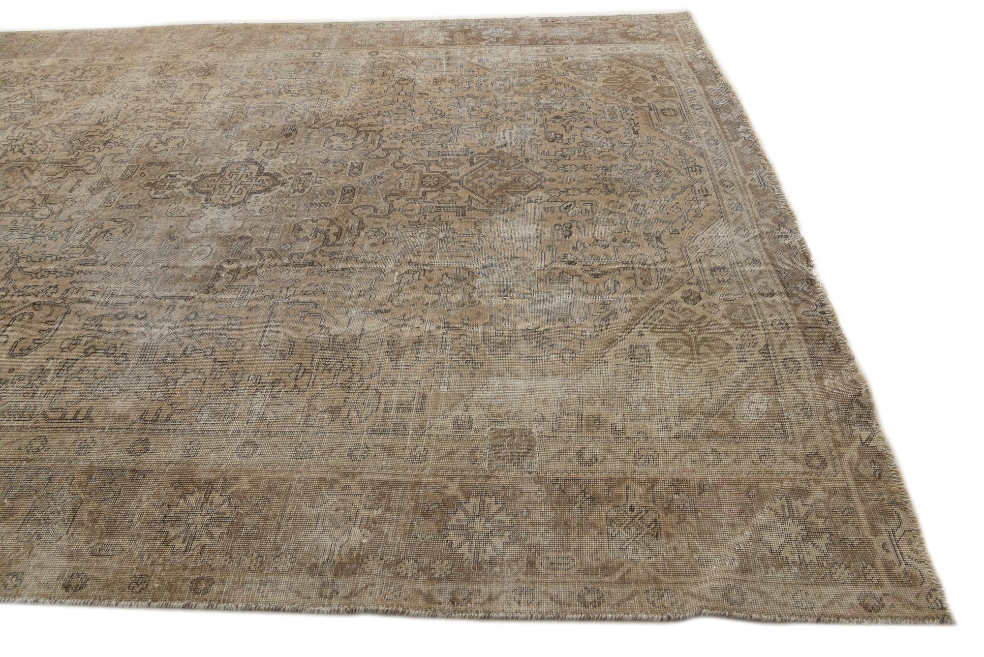 8' 4 x 10' 5 Hand Knotted Ultra Vintage Persian Wool Rug