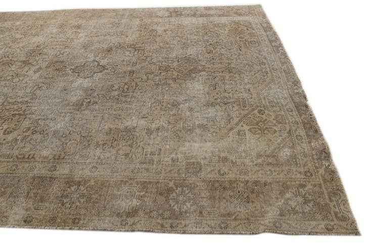 Detail image of 8' 4 x 10' 5 Hand Knotted Ultra Vintage Persian Wool Rug