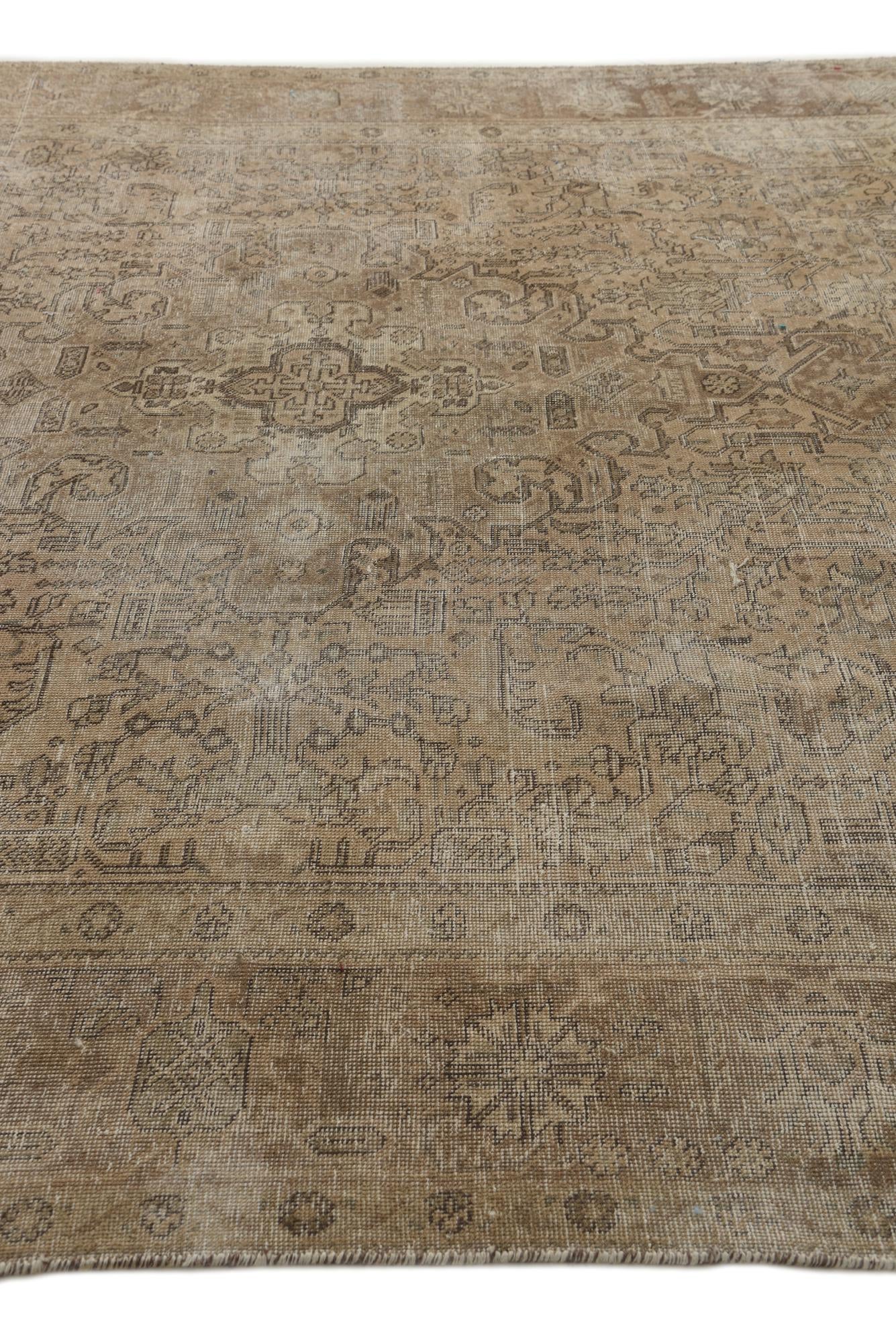 8' 4 x 10' 5 Hand Knotted Ultra Vintage Persian Wool Rug