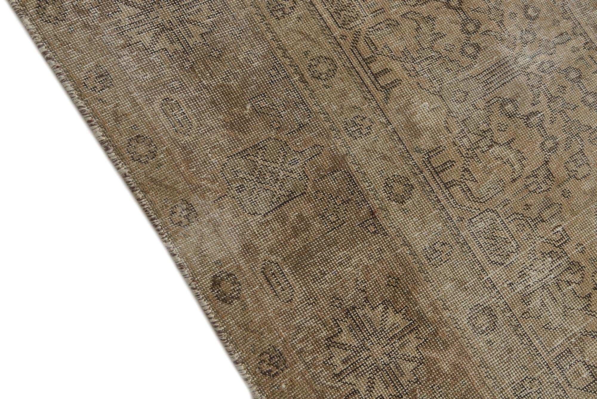 8' 4 x 10' 5 Hand Knotted Ultra Vintage Persian Wool Rug