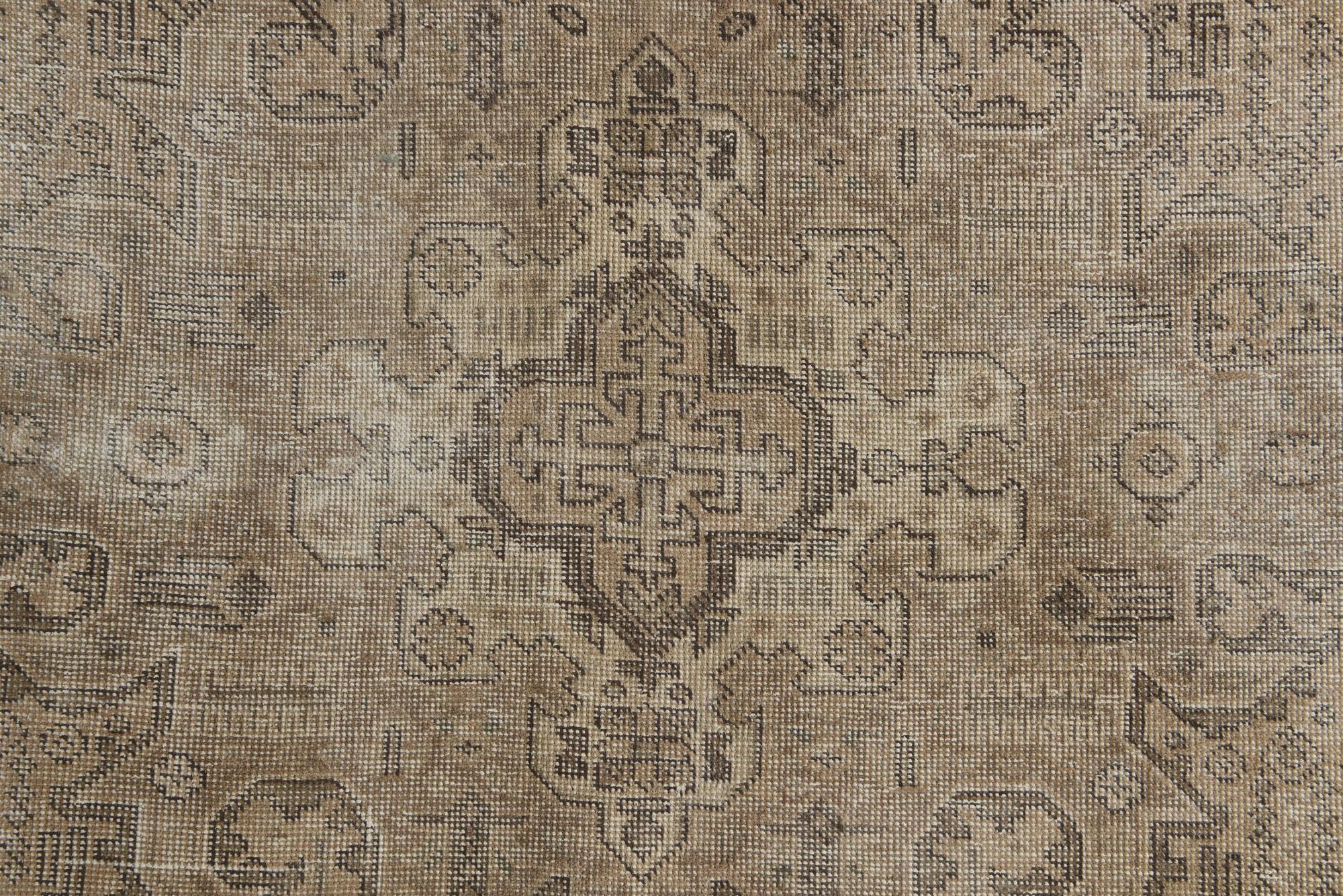 8' 4 x 10' 5 Hand Knotted Ultra Vintage Persian Wool Rug