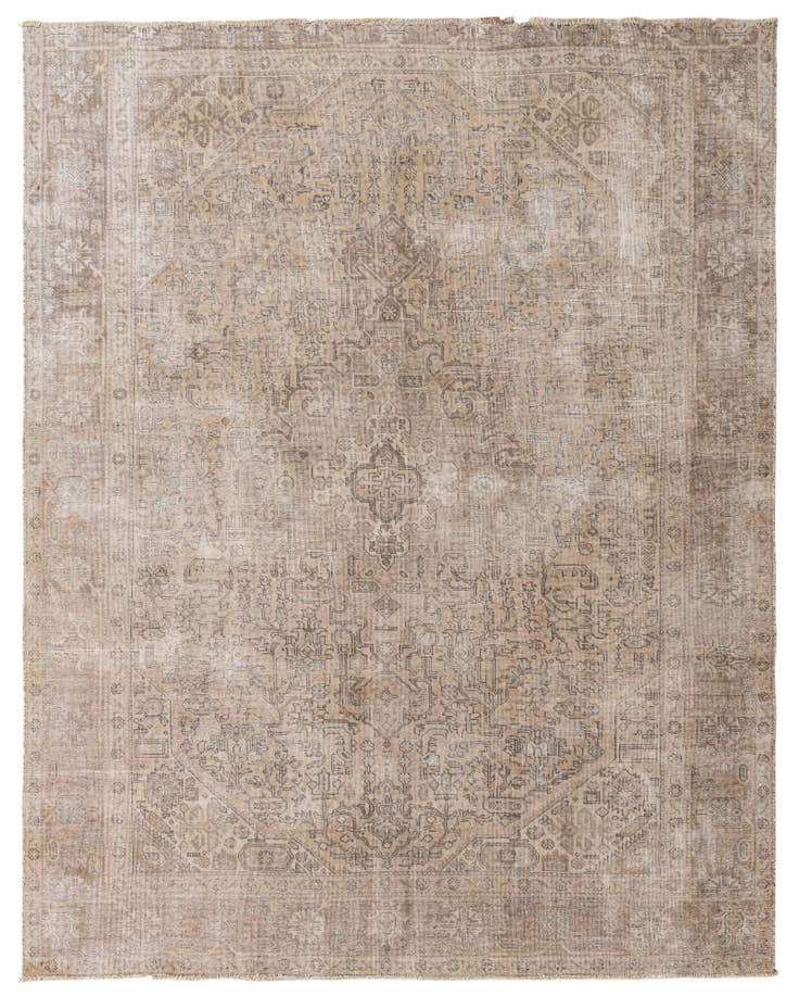 Detail image of 8' 4 x 10' 5 Hand Knotted Ultra Vintage Persian Wool Rug