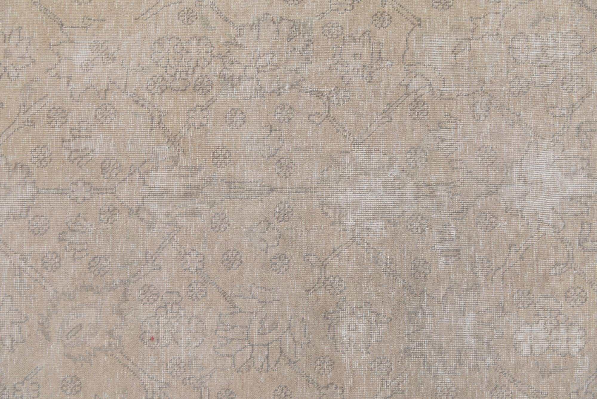 9' 7 x 12' 5 Hand Knotted Ultra Vintage Persian Wool Rug