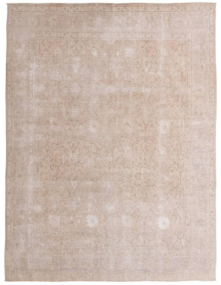 Detail image of 9' 7 x 12' 5 Hand Knotted Ultra Vintage Persian Wool Rug