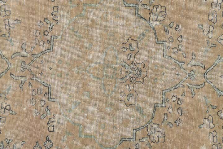 6' 9 x 9' 8 Hand Knotted Ultra Vintage Persian Wool Rug