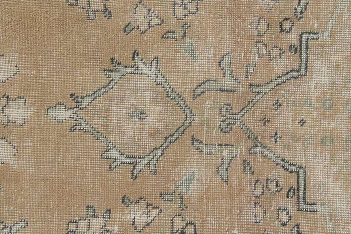 6' 9 x 9' 8 Hand Knotted Ultra Vintage Persian Wool Rug
