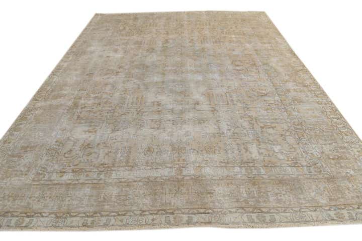 9' 9 x 12' 9 Hand Knotted Ultra Vintage Persian Wool Rug