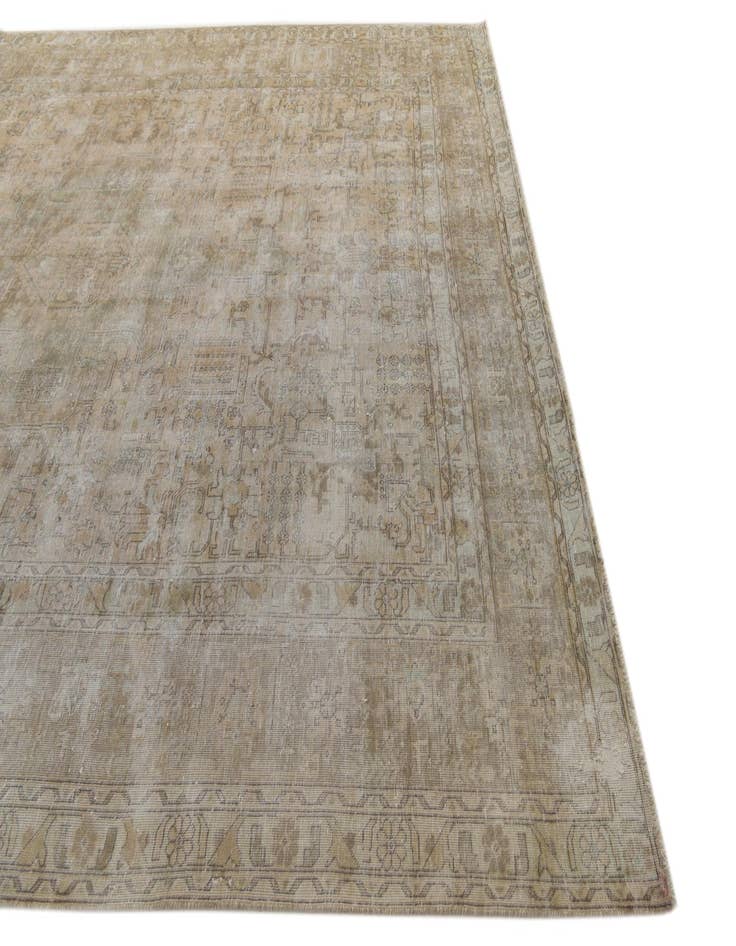 Detail image of 9' 9 x 12' 9  Hand Knotted Ultra Vintage Persian Wool Rug