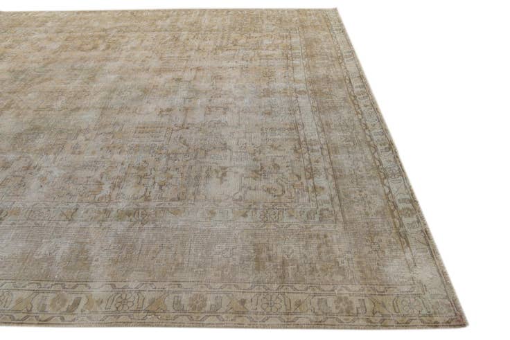 Detail image of 9' 9 x 12' 9 Hand Knotted Ultra Vintage Persian Wool Rug