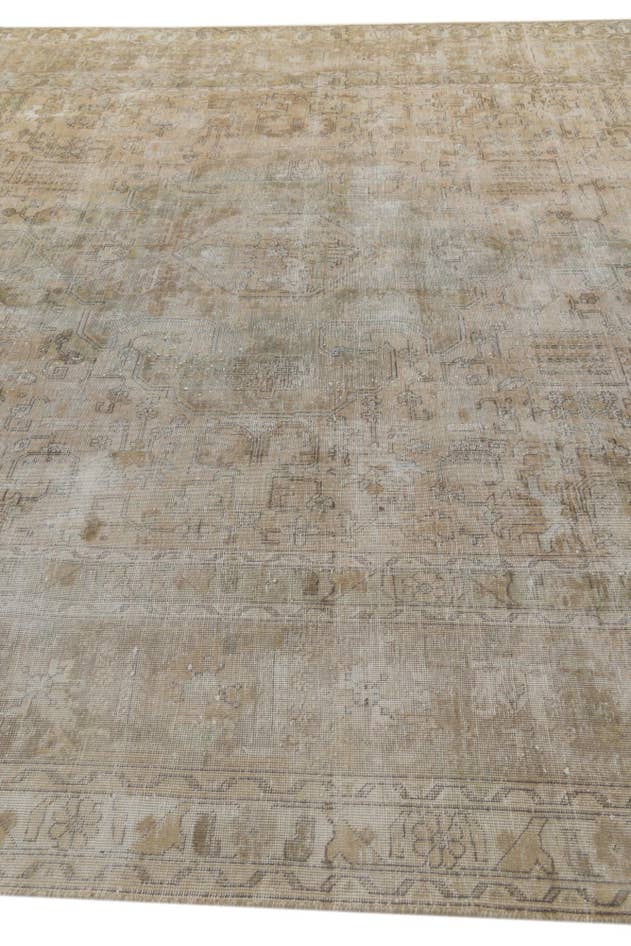 Detail image of 9' 9 x 12' 9 Hand Knotted Ultra Vintage Persian Wool Rug