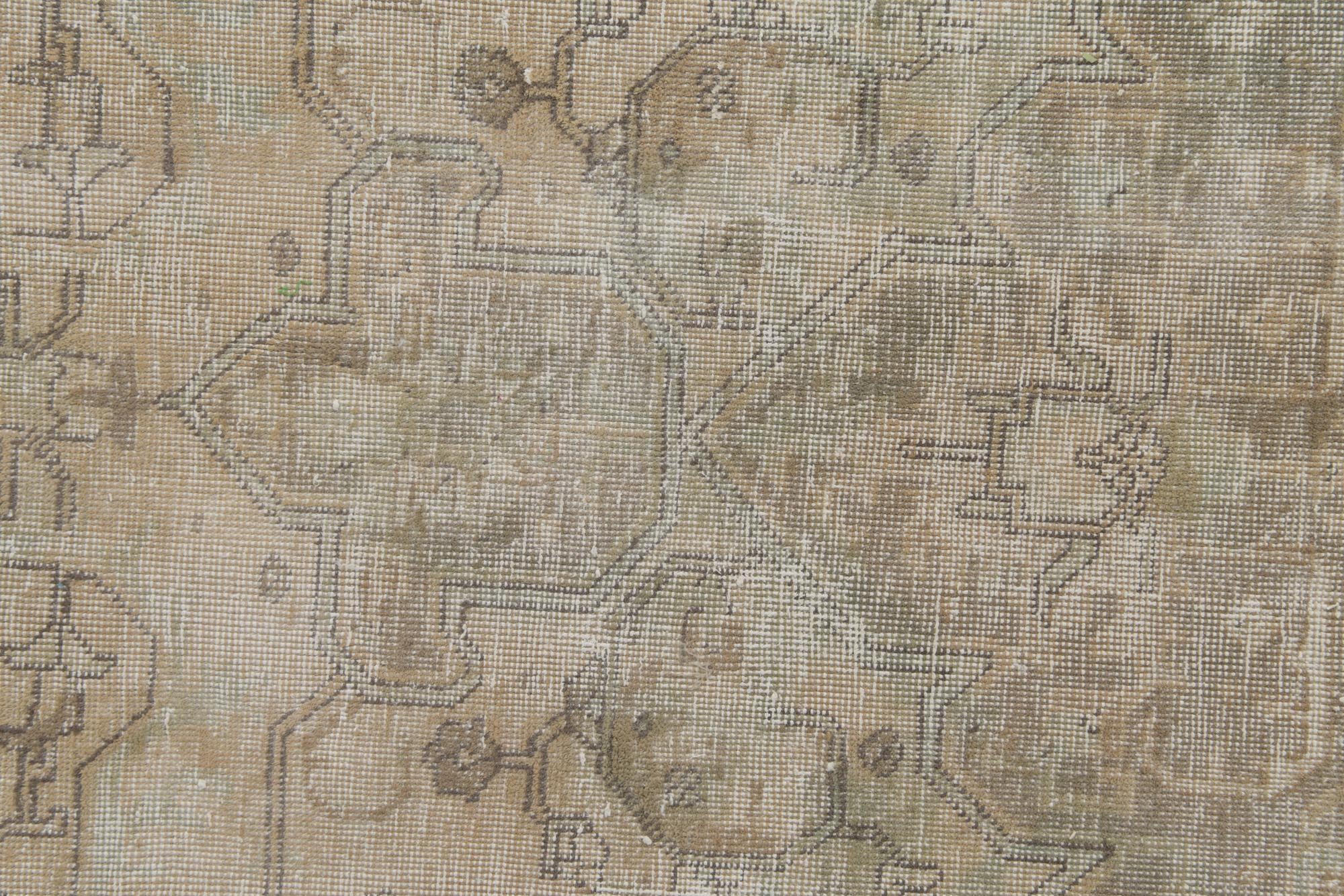 9' 9 x 12' 9 Hand Knotted Ultra Vintage Persian Wool Rug