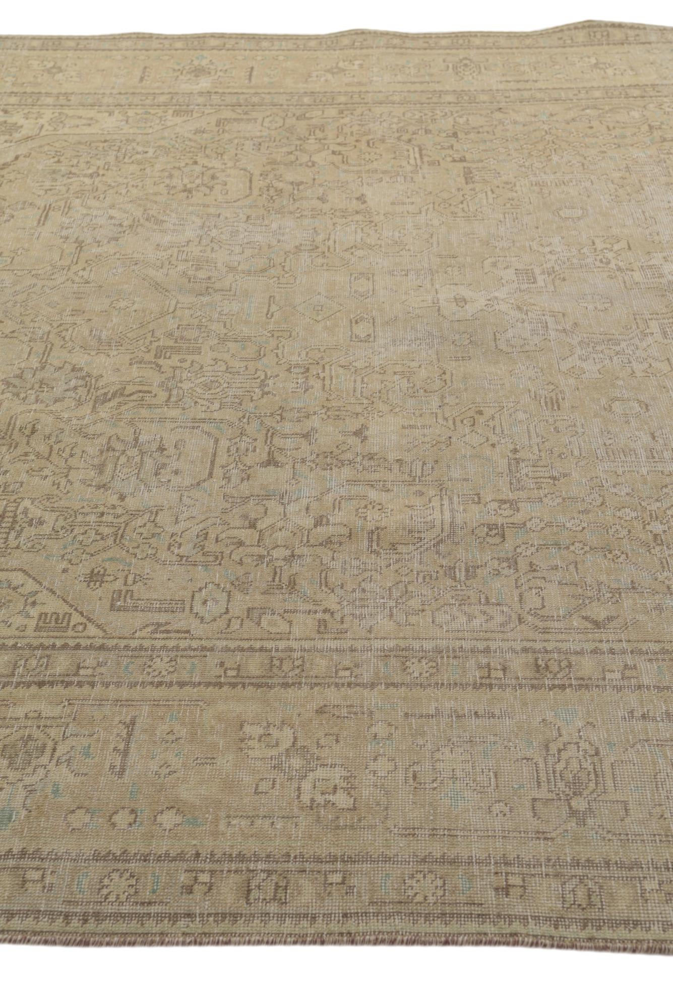 9' 6 x 12' 7 Hand Knotted Ultra Vintage Persian Wool Rug