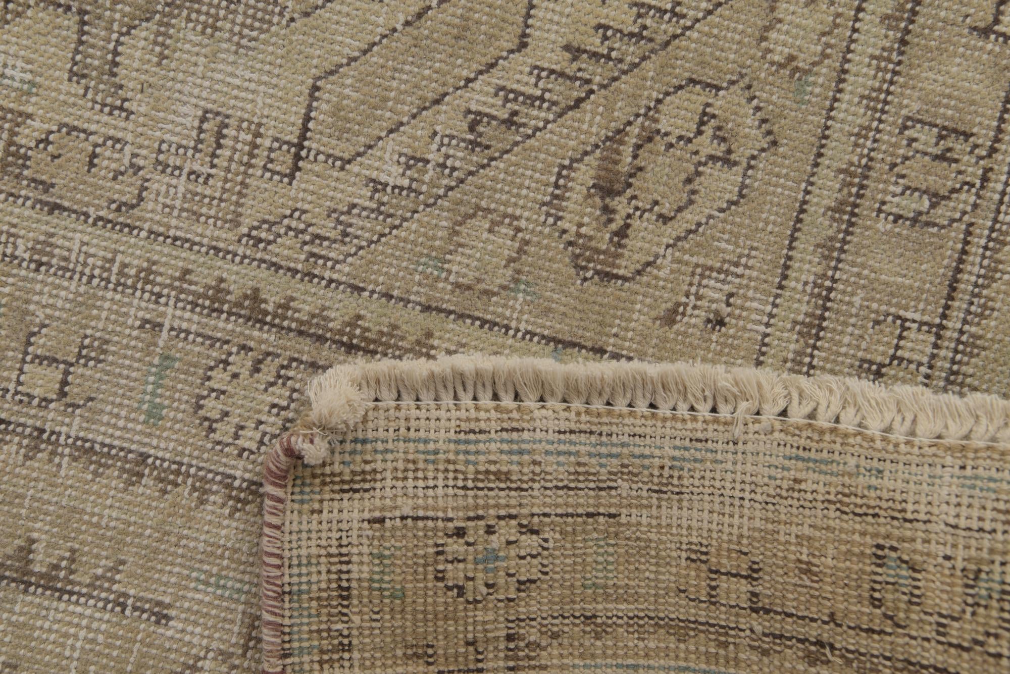 9' 6 x 12' 7 Hand Knotted Ultra Vintage Persian Wool Rug
