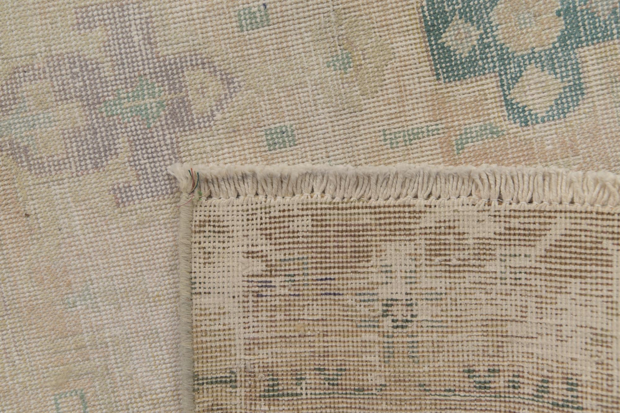 4' 5 x 6' 1 Hand Knotted Ultra Vintage Persian Wool Rug