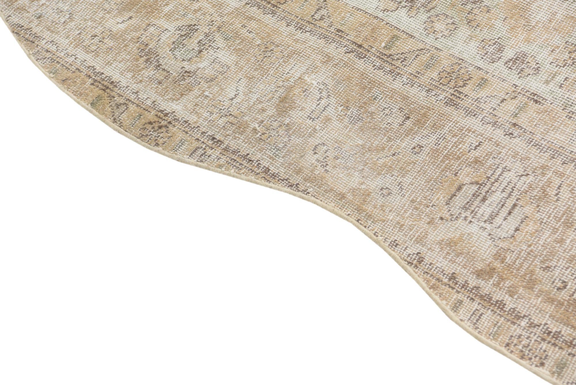 6' 6 x 9' 9 Hand Knotted Ultra Vintage Persian Wool Rug