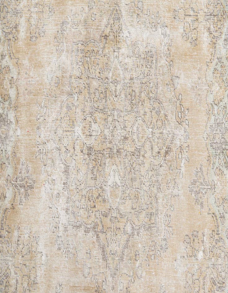 Detail image of 6' 6 x 9' 9  Hand Knotted Ultra Vintage Persian Wool Rug
