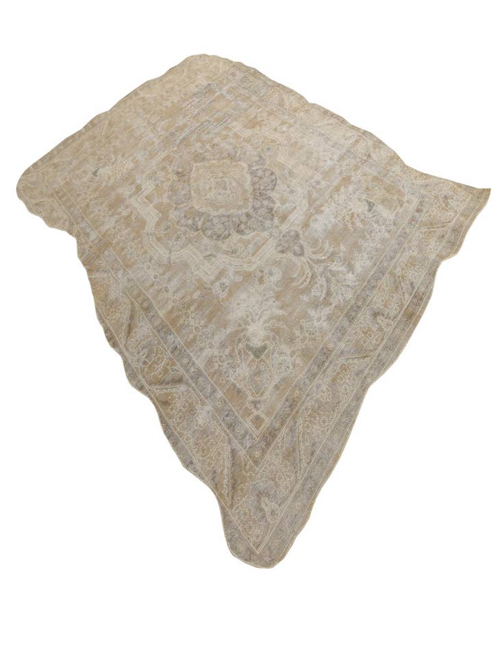 Detail image of 7' 7 x 11' 3  Hand Knotted Ultra Vintage Persian Wool Rug