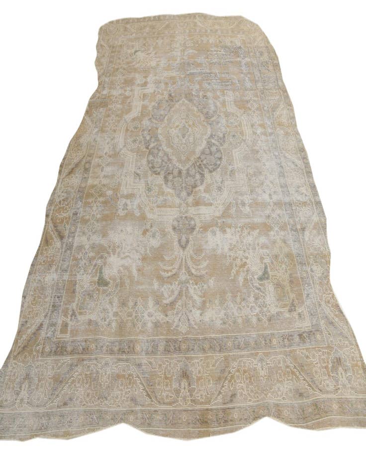 Detail image of 7' 7 x 11' 3  Hand Knotted Ultra Vintage Persian Wool Rug