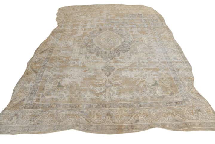 7' 7 x 11' 3 Hand Knotted Ultra Vintage Persian Wool Rug