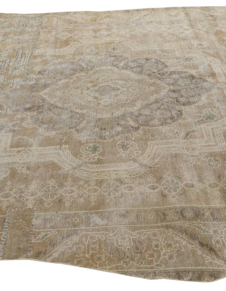 Detail image of 7' 7 x 11' 3  Hand Knotted Ultra Vintage Persian Wool Rug