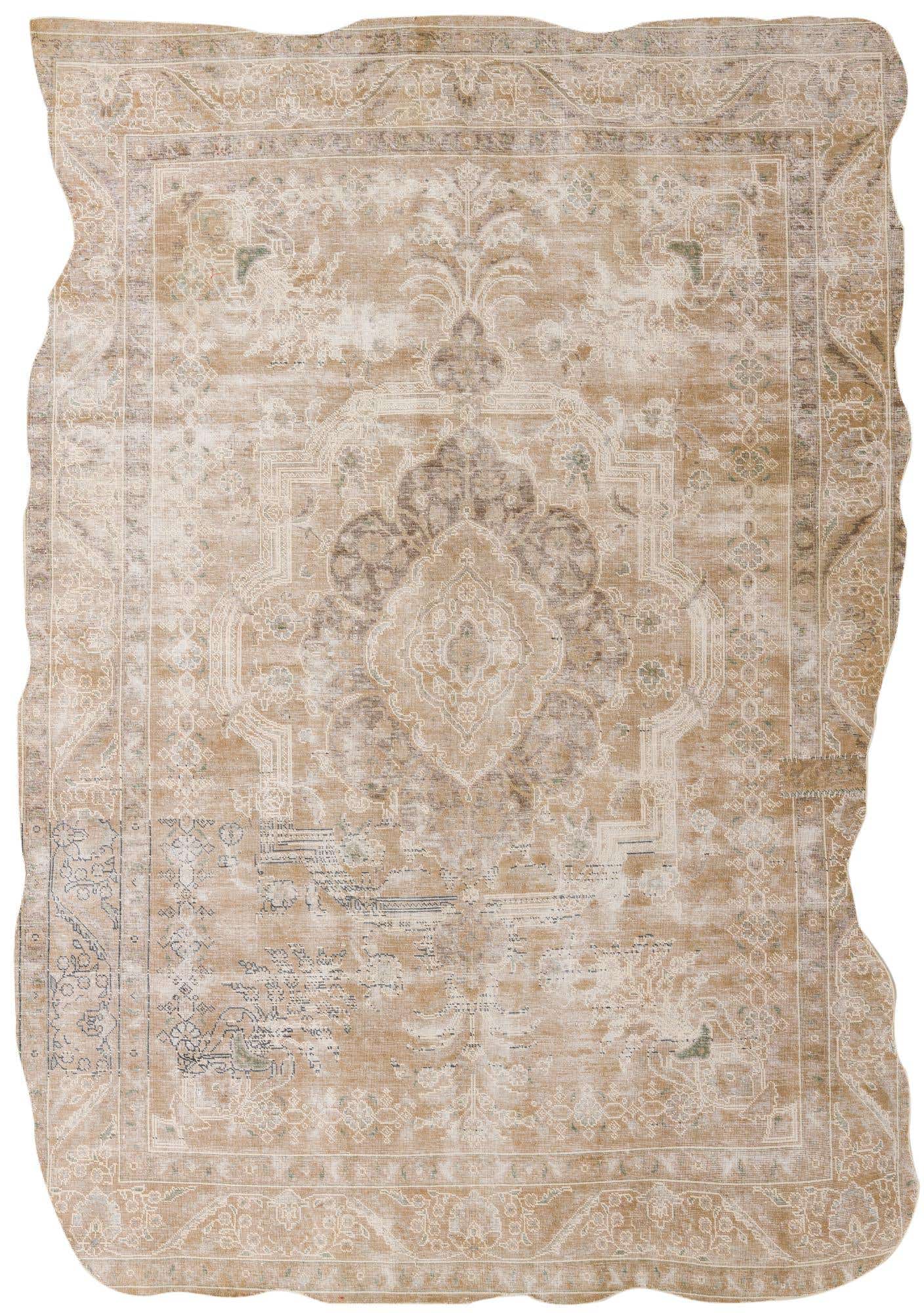 7' 7 x 11' 3 Hand Knotted Ultra Vintage Persian Wool Rug