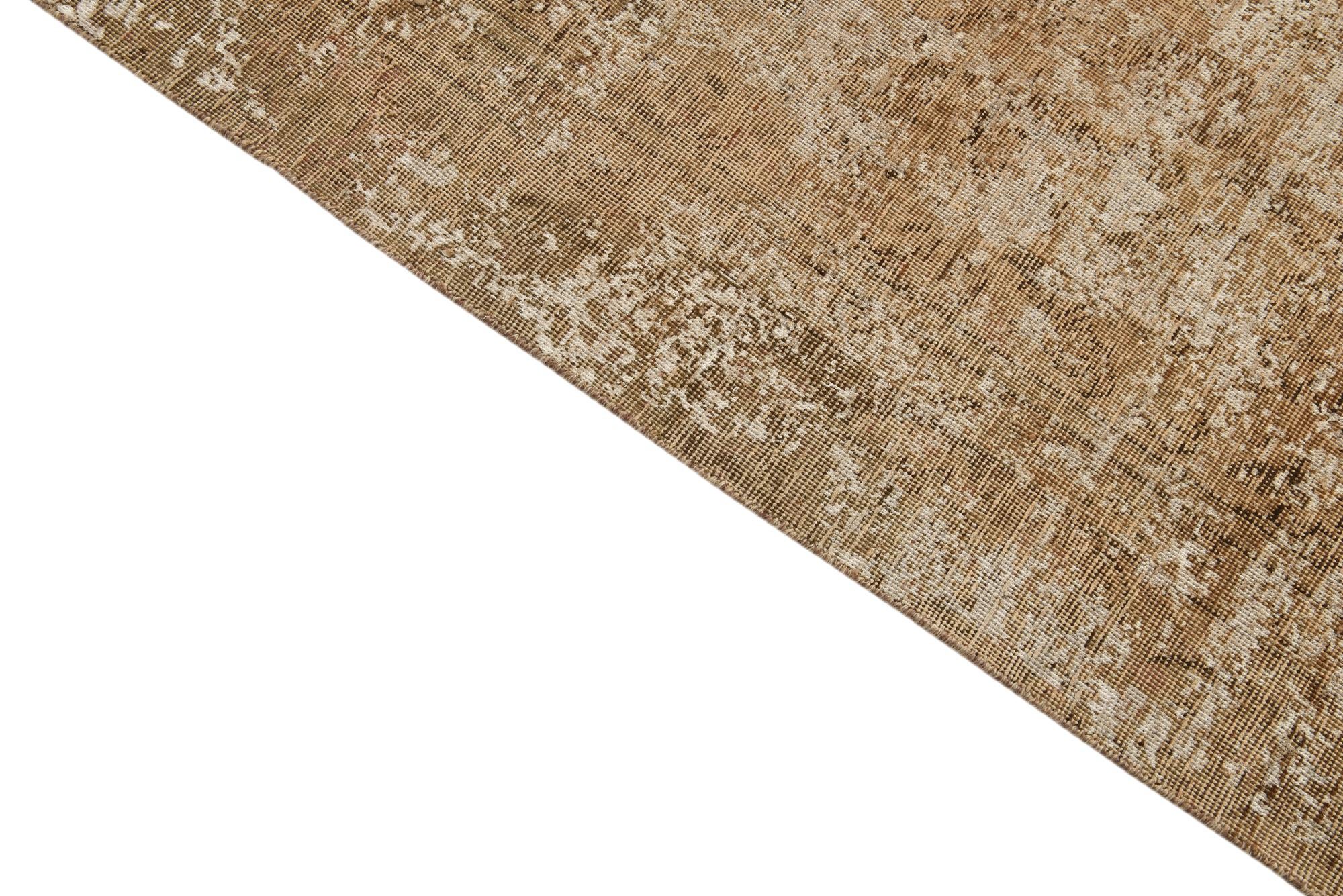 5' 10 x 9' 1 Hand Knotted Ultra Vintage Persian Wool Rug