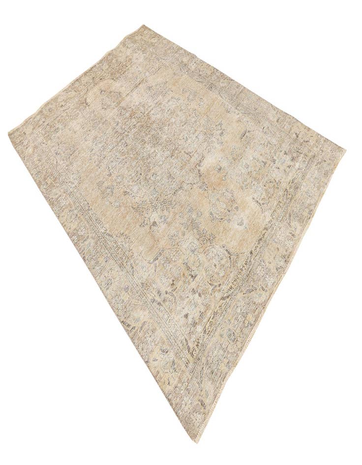 Detail image of 6' 1 x 8' 10  Hand Knotted Ultra Vintage Persian Wool Rug