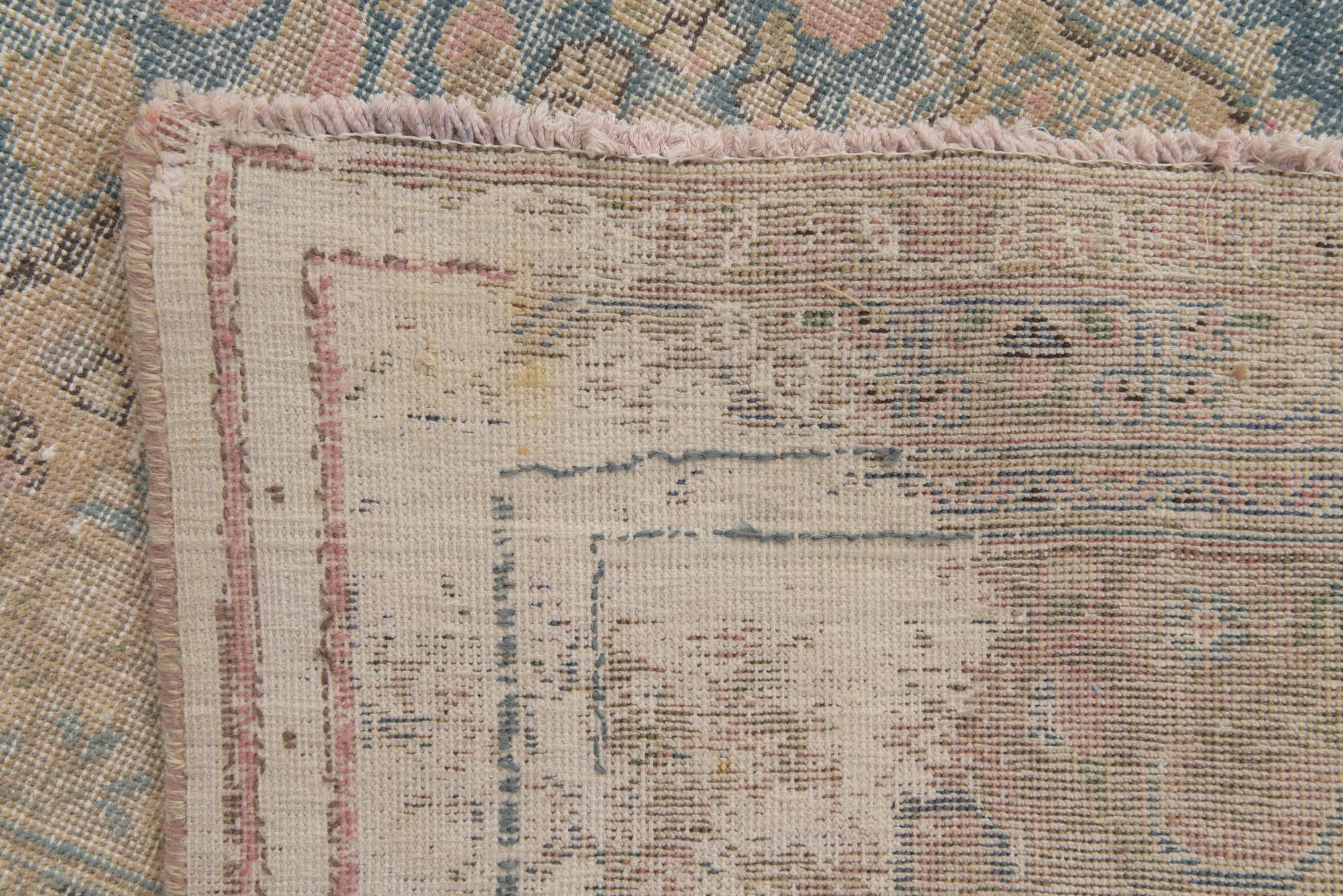 9' 8 x 12' 3 Hand Knotted Ultra Vintage Persian Wool Rug