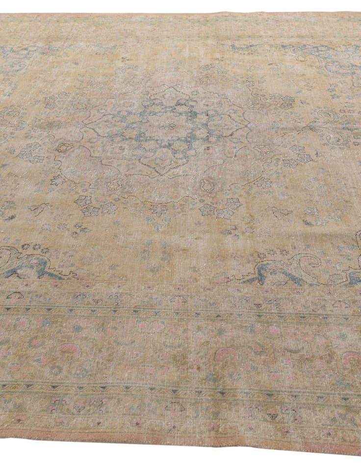 Detail image of 9' 8 x 12' 3  Hand Knotted Ultra Vintage Persian Wool Rug