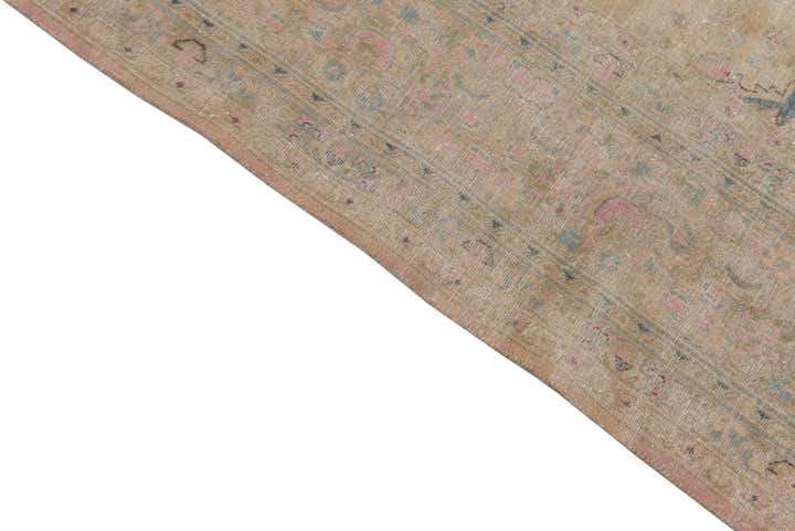 9' 8 x 12' 3 Hand Knotted Ultra Vintage Persian Wool Rug