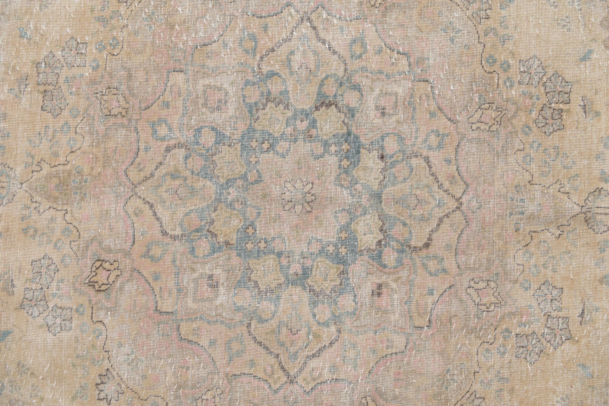 9' 8 x 12' 3 Hand Knotted Ultra Vintage Persian Wool Rug