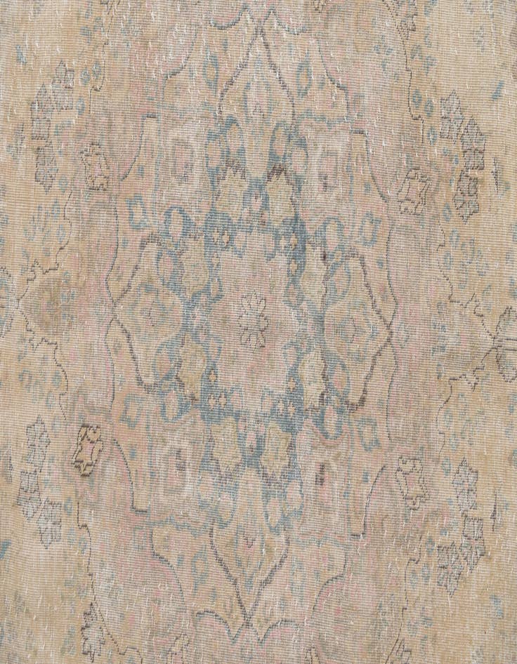Detail image of 9' 8 x 12' 3  Hand Knotted Ultra Vintage Persian Wool Rug