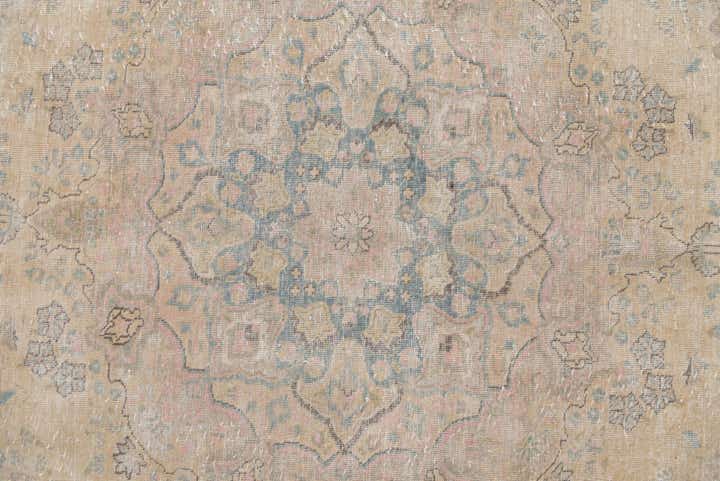 9' 8 x 12' 3 Hand Knotted Ultra Vintage Persian Wool Rug