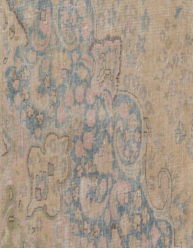 Detail image of 9' 8 x 12' 3  Hand Knotted Ultra Vintage Persian Wool Rug