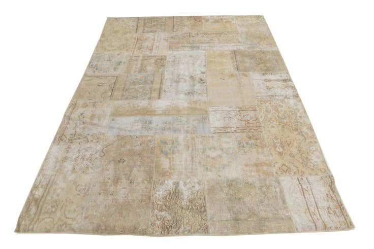 Detail image of 5' 8 x 7' 10 Hand Knotted Ultra Vintage Persian Wool Rug